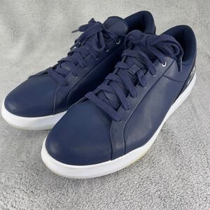Skecher Spikeless Golf Shoe Mens 11.5 Navy Blue Drive 6 Arch Leather Relaxed Fit